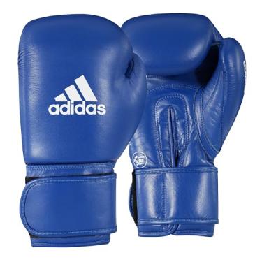 Imagem de Luva de Boxe adidas AIBA Approved Couro Vermelho 10OZ