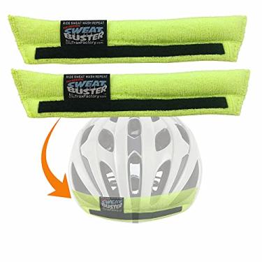 Imagem de Sweat Buster Faixa de transpiração para capacete de bicicleta – impede o gotejamento de suor, mantém você mais fresco, conforto premium, integração simples de capacete e remoção rápida para lavagem Ciclismo de montanha, ciclismo de estrada ou qualquer ciclismo. Pacote com 2