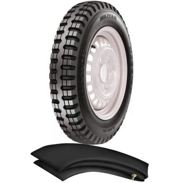 Imagem de Kit Pneu Fusca Baja Gaiola 560-15 4 Lonas Militar Agrícola Maggion + Camara