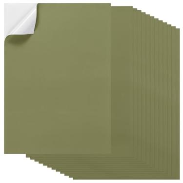 Imagem de PATIKIL 20 peças de papel adesivo de folha completa, etiquetas de envio A4, papel adesivo colorido fosco para impressão de impressora a laser a jato de tinta, marrom