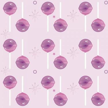 Imagem de Papel De Parede Infantil Pirulito Rosa