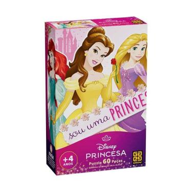Imagem de Quebra-Cabeça Disney Princesa Bela 60 Peças - Grow