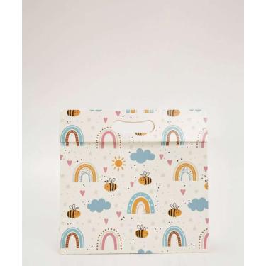 Imagem de Embalagem Presente Sacola Estampada Marisa-97119, Bege, UN