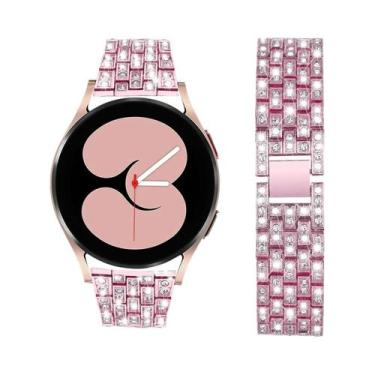 Imagem de Pulseira De Metal Com Faixa De Diamante De 20mm 22mm Para Samsung Gala