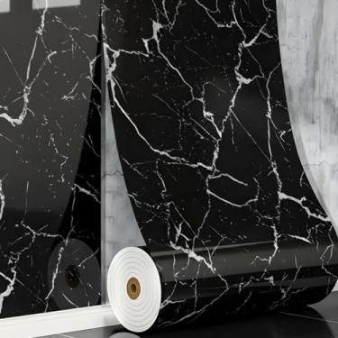 Imagem de Papel de Parede Mármore Flexível Autocolante 3D Lavável para Decoração (1)