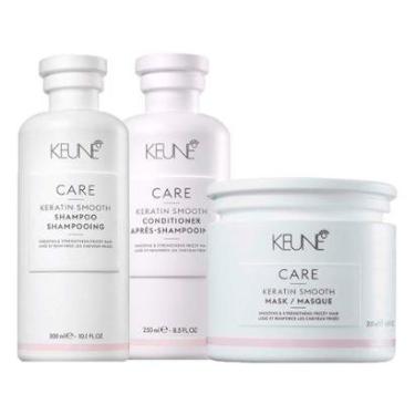 Imagem de Kit Keune Keratin Smooth - Shampoo e Condicionador e Máscara-Unissex