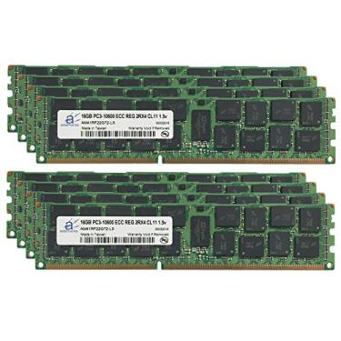 Imagem de Adamanta Atualização de memória de servidor de 128 GB (8 x 16 GB) para HP Proliant SL170s G6 DDR3 1333Mhz PC3-10600 ECC registrado 2Rx4 CL9 1,5v
