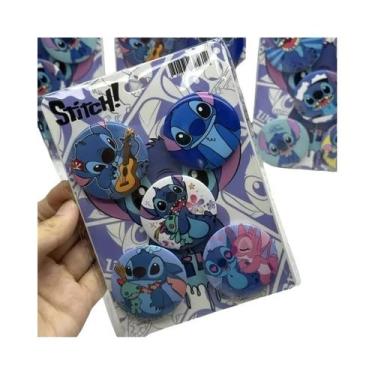 Imagem de Broche De Barra Disney Lilo & Stitch 5 Peças 44mm Decoração DIY Para P