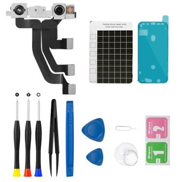 Imagem de MrR.OMW Para iPhone Xs Max Câmera Frontal Substituição 7MP Câmera Frontal Conector Cabo Flexível Receptor de Luz Transmissor Reparação Kit de Ferramentas de Reparação para A1921 A2101 A2102 A2103