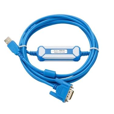 Imagem de Aoleaby Cabo de programação PLC, USB-PPI adequado para S7-200, cabo de comunicação USB PPI, 6ES7 901-3DB30-0XA0 Linha de download MPI (versão banhada a ouro)