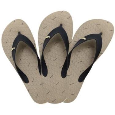 Imagem de Kit 3 Chinelos Masculino Reserva Go RSV Confortável Premium Original 750040648 Cor:;Tamanho:43-44-Masculino