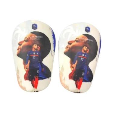 Imagem de Leggings De Futebol Para Crianças Mbappe Mini Protetores De Canela Sup