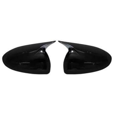 Imagem de Capas de asa para Chevrolet para Aveo para Sonic 2011-2014 capa de espelho lateral retrovisor de carro tampa de porta abs carbono/preto capa traseira externa (preto brilhante)