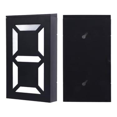 Imagem de banapoy Luz Solar LED para Número de Casa, 5050RGBW Com Mudança de Cor IP55, Números de Casa Movidos a Energia Solar Com Controle Manual e Controle de Luz, para Sinal de Endereço