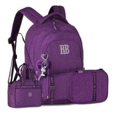 Imagem de Mochila com Lancheira térmica e Estojo Box Rebecca Bonbon-Feminino