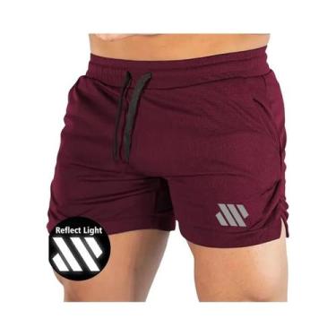 Imagem de Bermudas De Verão Refletivas Para Homens, Roupas De Fitness Para Corri