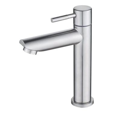 Imagem de 2X Torneira Para Banheiro Lavabo Água Fria Aço Inox Acabamen