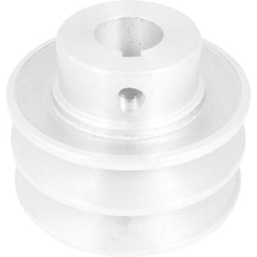 Imagem de Polia Alumínio 2 Canais Perfil A 70Mm Com Furo 19Mm Vonder