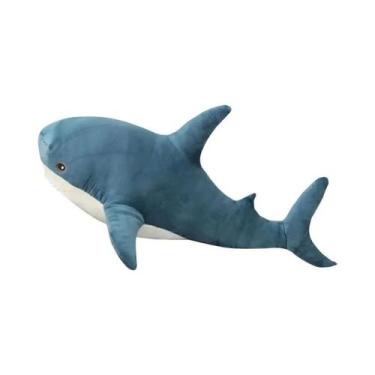 Imagem de Brinquedo De Tubarão De Pelúcia Macio De 30cm, Almofada De Animal Mari