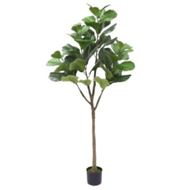Imagem de SLGGPJBU Plantas falsas planta artificial árvore artificial planta falsa árvore moderna decoração de casa interior sem vaso plantas artificiais interior ao ar livre, A-1,8 m