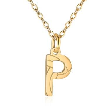 Imagem de RUOOUY Colar feminino com inicial de voleibol, banhado a ouro 18K, pingente de letra A-Z, joias de vôlei, acessórios esportivos, presente de Natal para namorada e filha, Aço inoxidável, Sem Pedra
