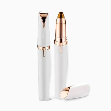Imagem de Caneta Depiladora Indolor Para Sobrancelhas Branco - FLAWLBSS