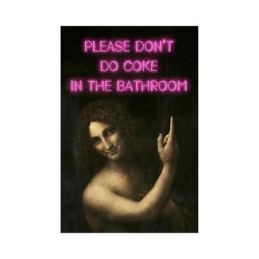 Imagem de Pôster De Arte De Parede Vintage Com Humor Para Banheiro, Pintura Em T