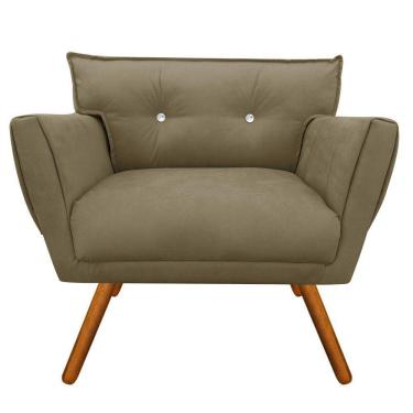 Imagem de Poltrona Anitta Suede Marrom