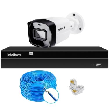 Imagem de Kit CFTV 1 Câmera IP Vipc 1230B Intelbras NVD 1404P S/HD