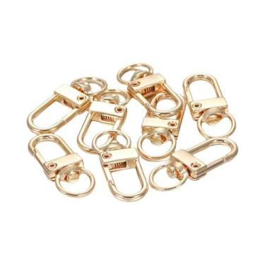 Imagem de Mosquetões De Prata 20 Peças, Ganchos De Lagosta Metálicos Giratórios 