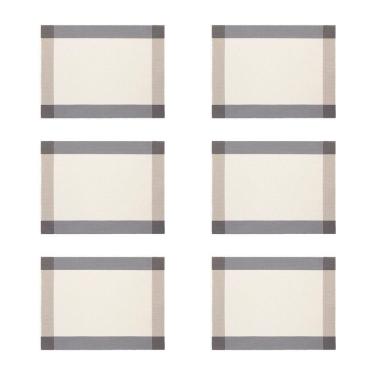 Imagem de Jogo Americano Copa E Cia 6 Peças Tramado Loom 35 X 48 Cm Owen