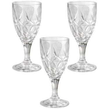 Imagem de Taça de Cristal em Vidro Transparente Charme de 240ml - Rio Home, 3 Un
