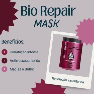 Imagem de Máscara Therapy Hair Tratamento Reconstrução Argila Branca - Italian B