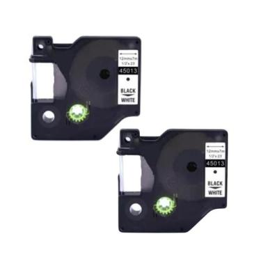 Imagem de 2 Fitas Dymo COMPATIVEL Branca D1 45013 COLORPOP LM210 LM160 - Masterp