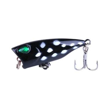 Imagem de Mini Iscas Artificiais Popper Crankbait 4cm 3.3g Com Olhos 3D, Wobbler