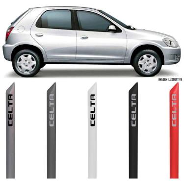 Imagem de Jogo Friso Lateral Pintado Gm Celta 4 Portas 2006 2007 2008 2009 2010 2011 2012 2013 2014 2015 2016