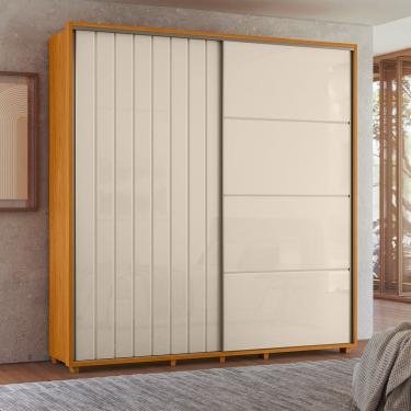 Imagem de Guarda Roupa Casal Grande 2 Portas de Correr 100% MDF Monet 230cm Madetec