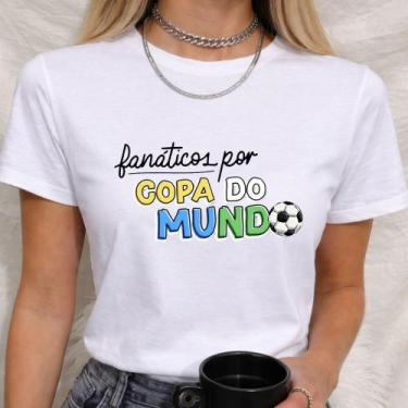 Imagem de Babylook Algodão Estampa Fanáticos por Copa do Mundo Look Torcida Torc
