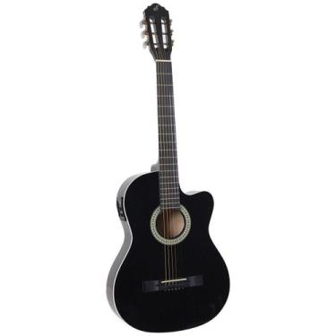 Imagem de Violão Giannini Eletroacústico Flat Aço Sf14 Ceq Bk Sf-14