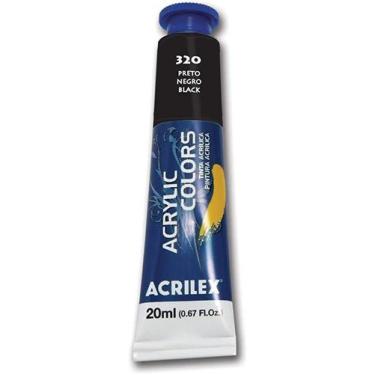 Imagem de Tinta Acrílica 20ml Preto 320 Acrilex Tinta Acrilica 20ml Preto 320 Ac