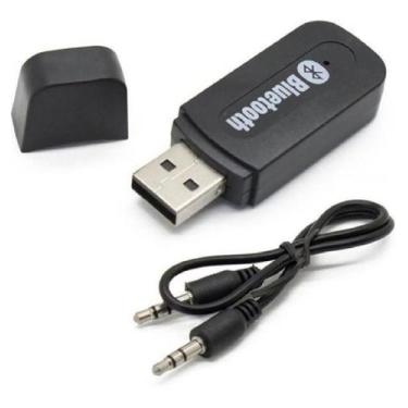 Imagem de Adaptador Receptor Bluetooth Usb-p2 Musica Carro Promoção - Preto. - F