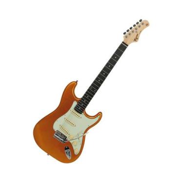 Imagem de Guitarra Strato 3S Escala Escura TG-500 MGY Dourado Metálico Tagima