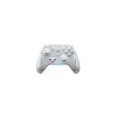 Imagem de Controle Sem Fio Gamer Machenike G5 Pro, Multiplataformas, RGB, Switch Kailh, Com Dock, Branco - JJ02GG007