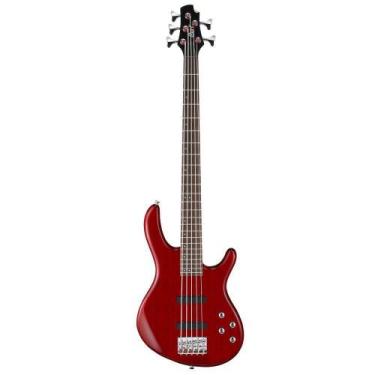 Imagem de Contra Baixo 5 Cordas Cort Action Bass V Plus TR Trans Red