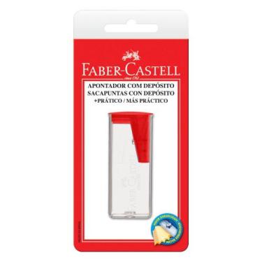 Imagem de Apontador com Depósito Vermelho - Faber Castell - Faber-Castell