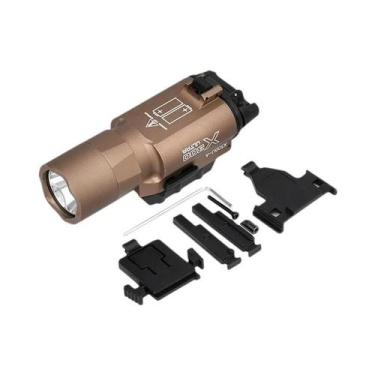 Imagem de Lanterna Tática LED Estroboscópica Para Trilho De 20mm Compatível Com 
