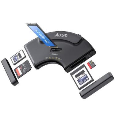 Imagem de Leitor de Cartão de Memória Alxum 5 em 1 USB C 10Gbps NVMe