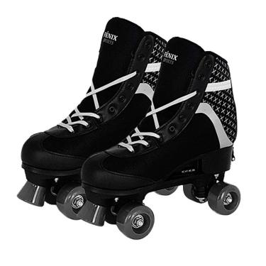 Imagem de Patins Ajustável 31 a 34 Preto - Fenix RL-06