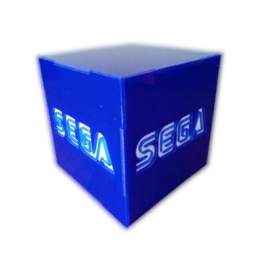 Imagem de Luminária Mini Abajur De Mesa Sega Azul - Super 3D Games