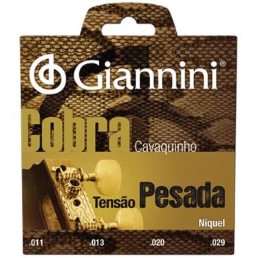 Imagem de Encordoamento Para Cavaco GESCP Série Cobra Aço Pesada GIANNINI